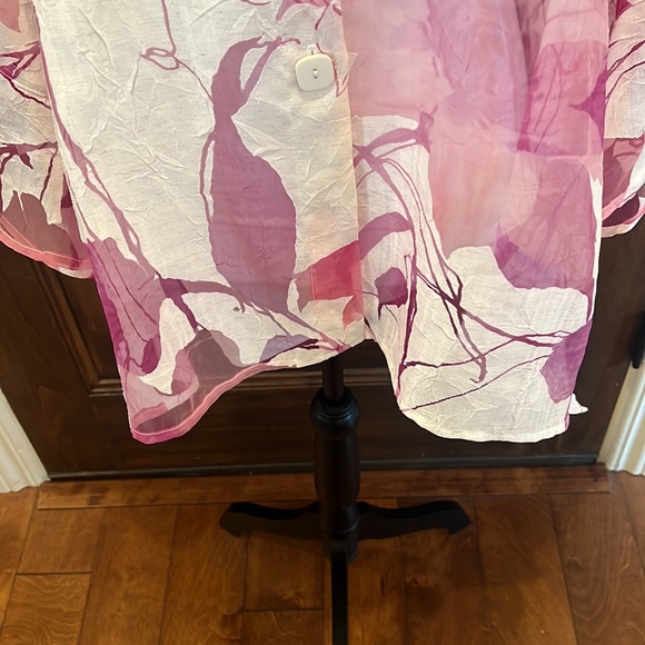 ic by Connie Pink/White Button Blouse - Picture 3 of 7